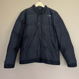 {The North Face} Eros Down Pullover Jacket in Black - Mens Small
